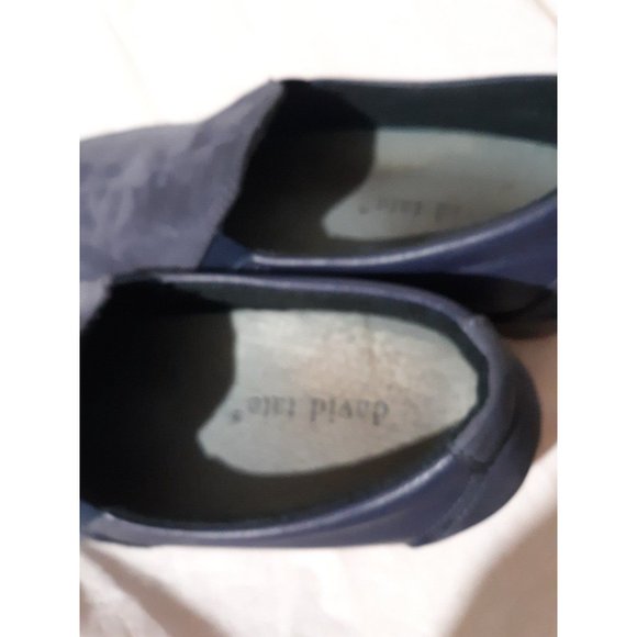 Womens San Antonio Shoemakers Navy suede/lthr flats sz 9N - Picture 4 of 6
